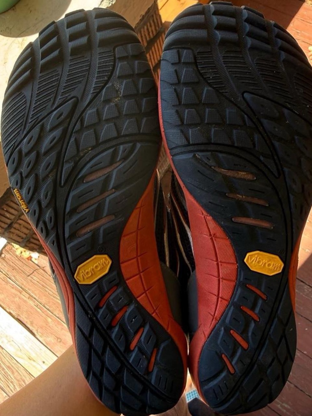 Merrell Black and Red Lightweight Trail Sneakers - Picture 5 of 7